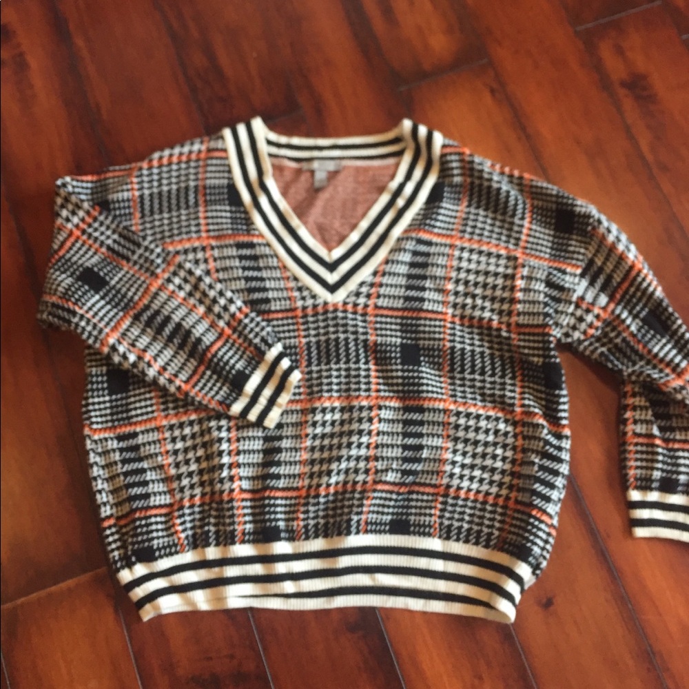 Varsity style sweater